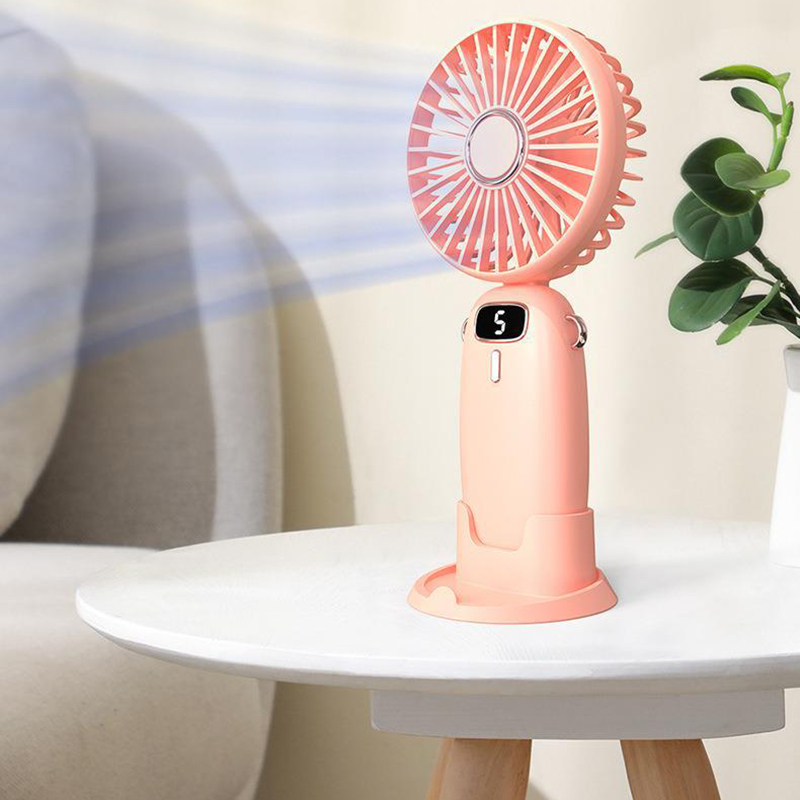 USBHandheldFanFoldablePortableNeckHangingFans5Speed4000mAHRechargeableFanwithPhoneStandandDisplayScr-2009556-5