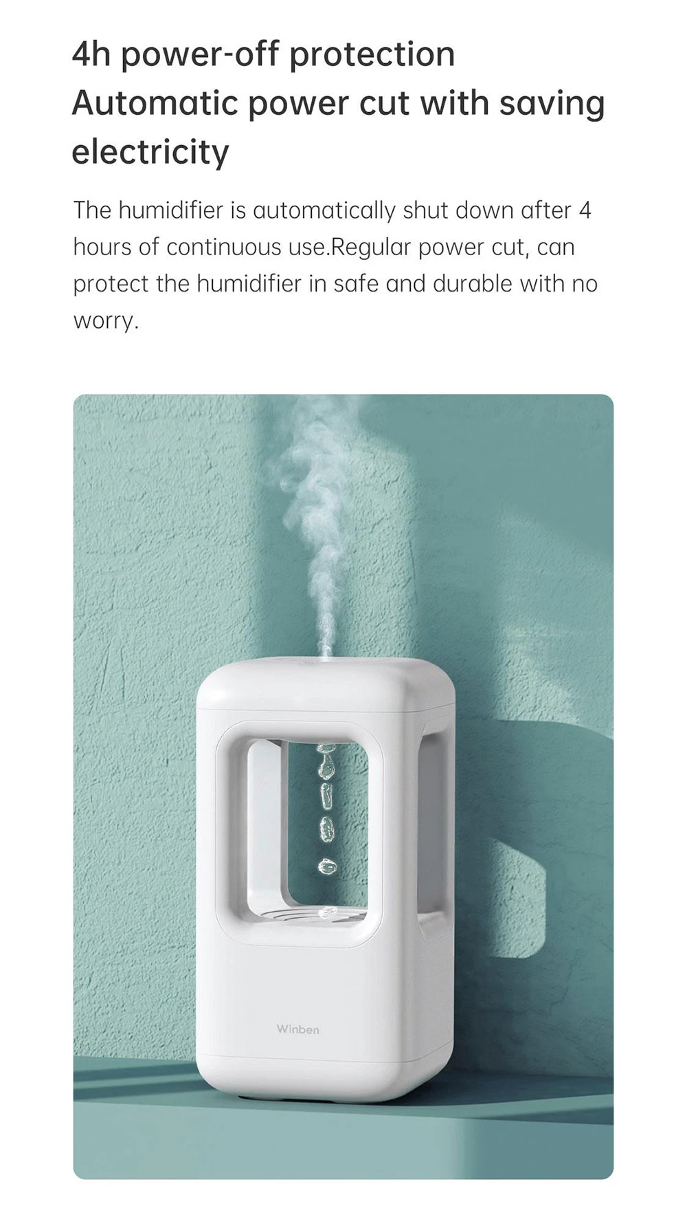 WinbenAntiGravityLevitatingWaterDropHumidifier500mlWaterTankDualHumidificationModeSmartAnti-Drying-1998099-2