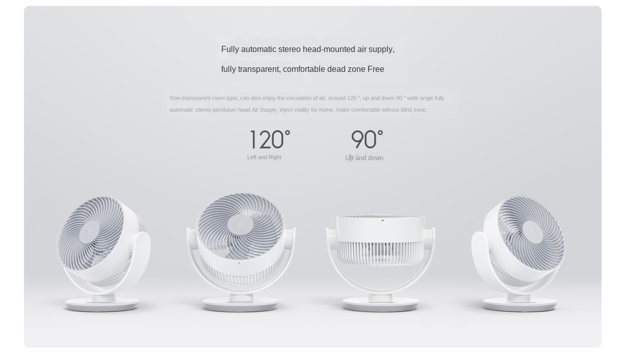 XiaomiMijiaDCFrequencyConversionAirCirculationFanHighAirVolume3DCirculationSwingHeadWorksWithMiHomeA-2008757-5