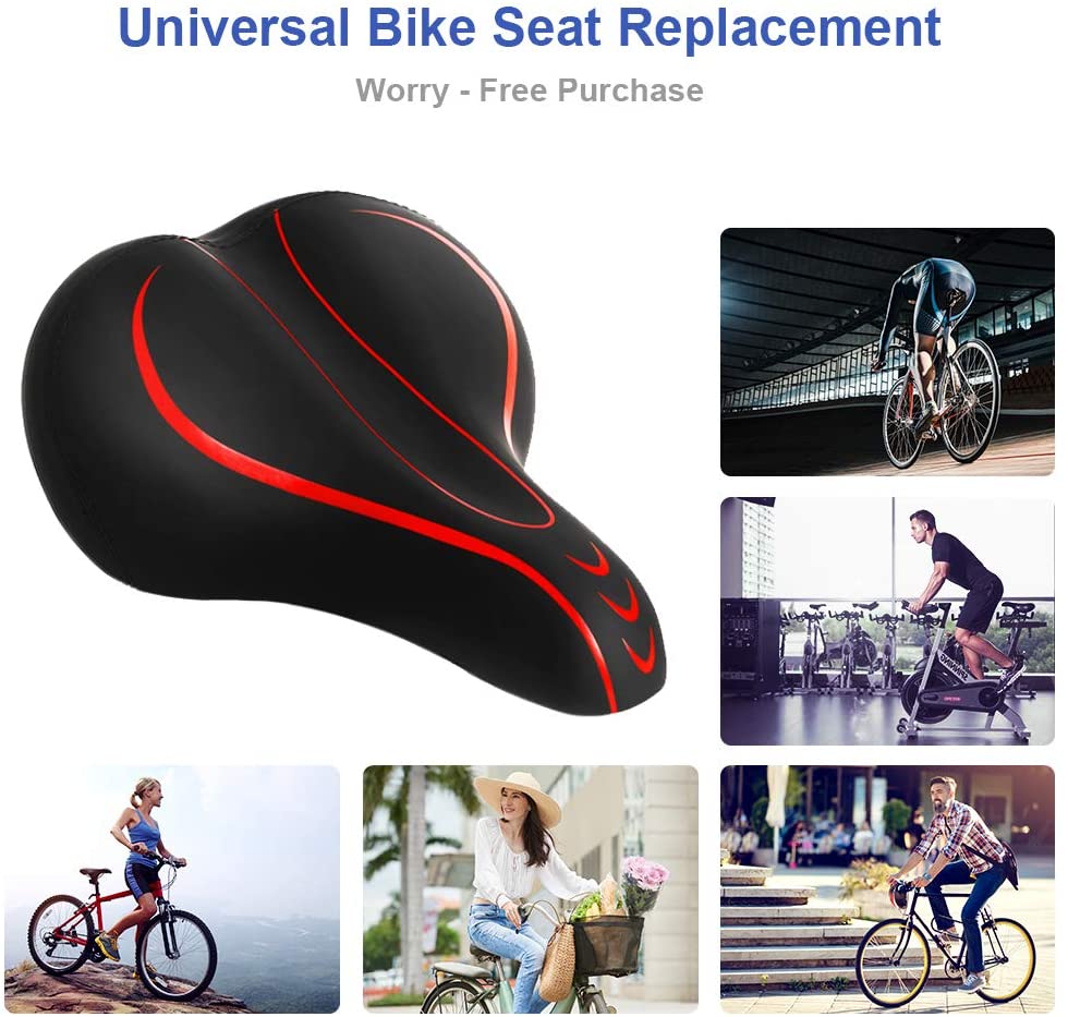 270x195mmExtraWideComfortBikeSaddleSoftMTBBikeCushionBicycleSeatPad-1687786-10