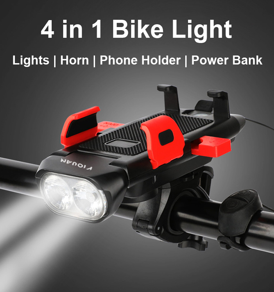 4In1BicycleFrontLightUSBChargeablePhoneHolderBikeHornCyclingFlashlightMTBPowerBankHeadlightBikeAcces-1980394-1