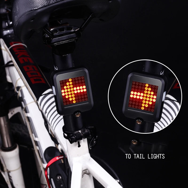 BENGGUOBikeTaillight650mAhBattery3LightModesWaterproofTurnSignalWarningBicycleRearLightwithWirelessR-2002962-14