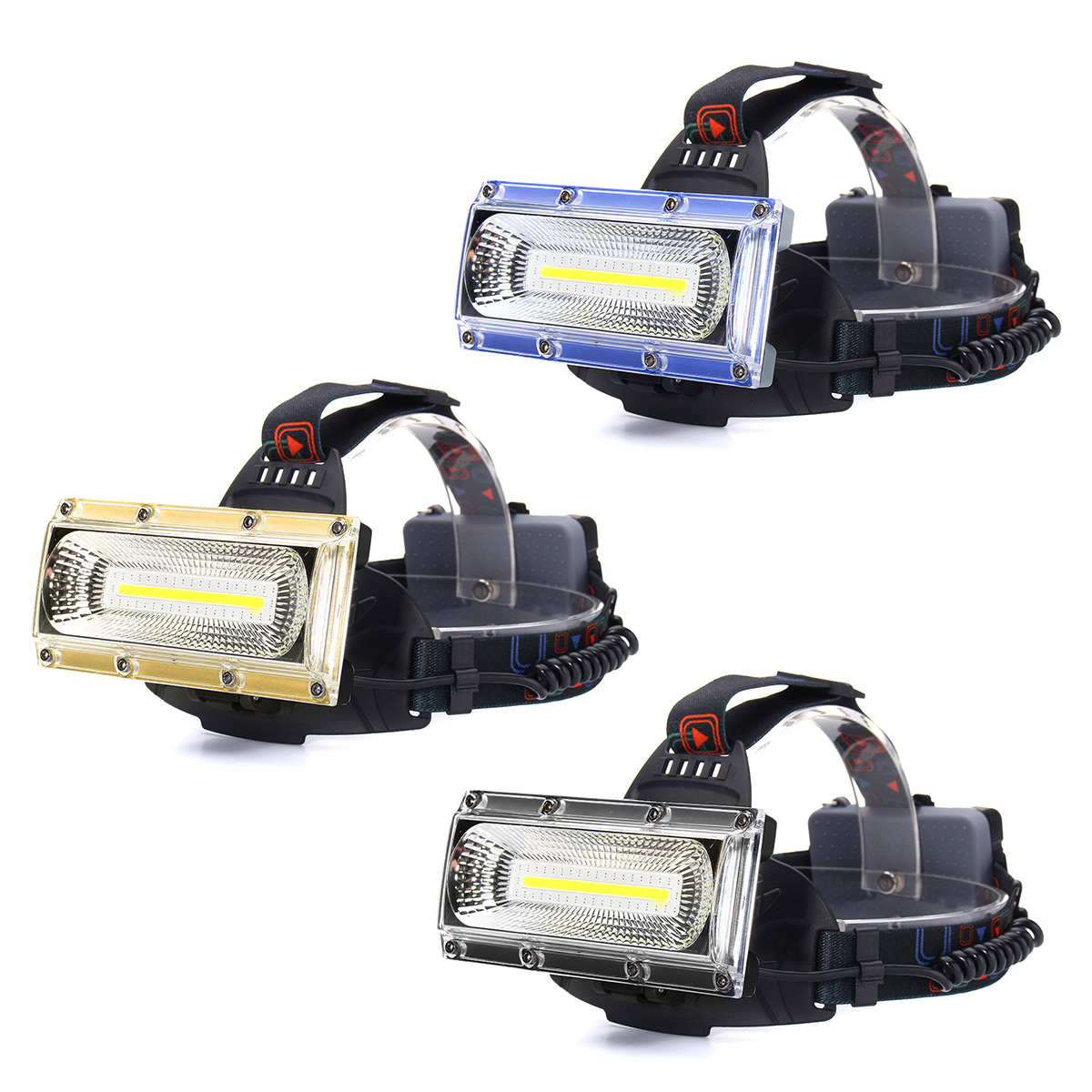 BIKIGHT1300LM30WCOBLEDRechargeable18650USBHeadlampCyclingLamp-1228673-2