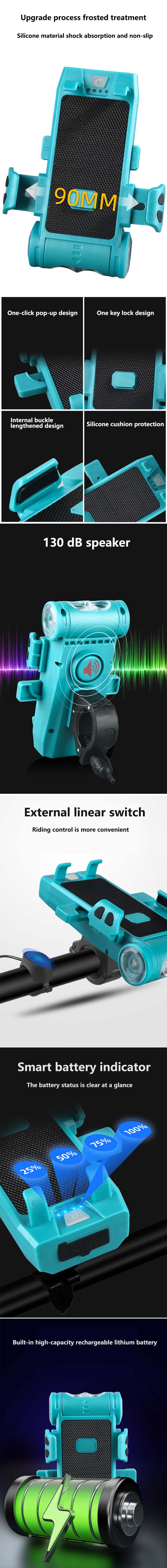 BIKIGHT5-in-12000mAh3500mAh500LMBikeLightUSBRechargeablePowerBankWaterproofPhoneHolderHeadlightWithB-1924762-2