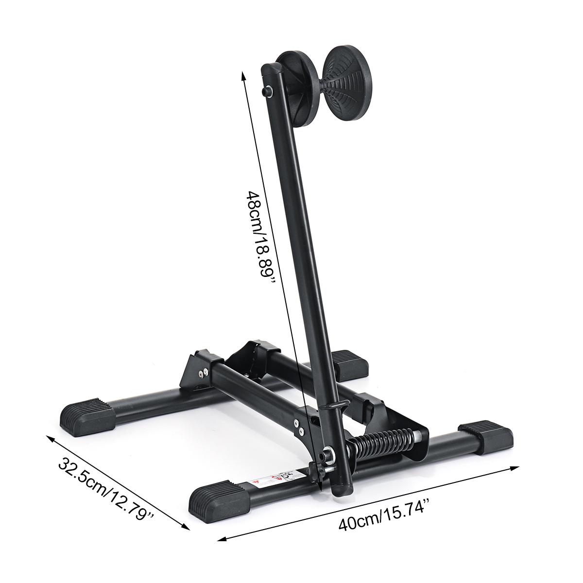 BIKIGHTAluminumAlloyBikeStandL-shapeSingleBiycleStorageBlackFloorRackMTBRoadBikeHolder-1813396-5