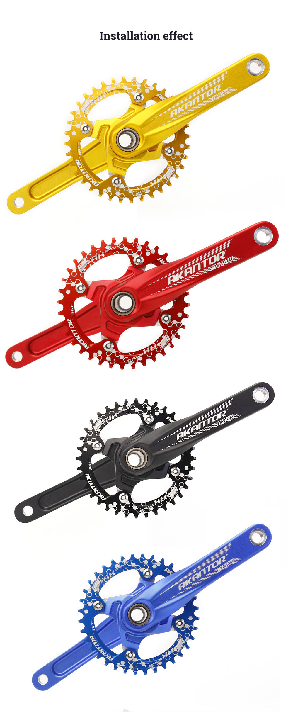 BIKIGHTBCD104Chainring32343638TMountainBikeDiscsBikeComponentsRoundNarrowWideChainringBicycleChainwh-1806762-5