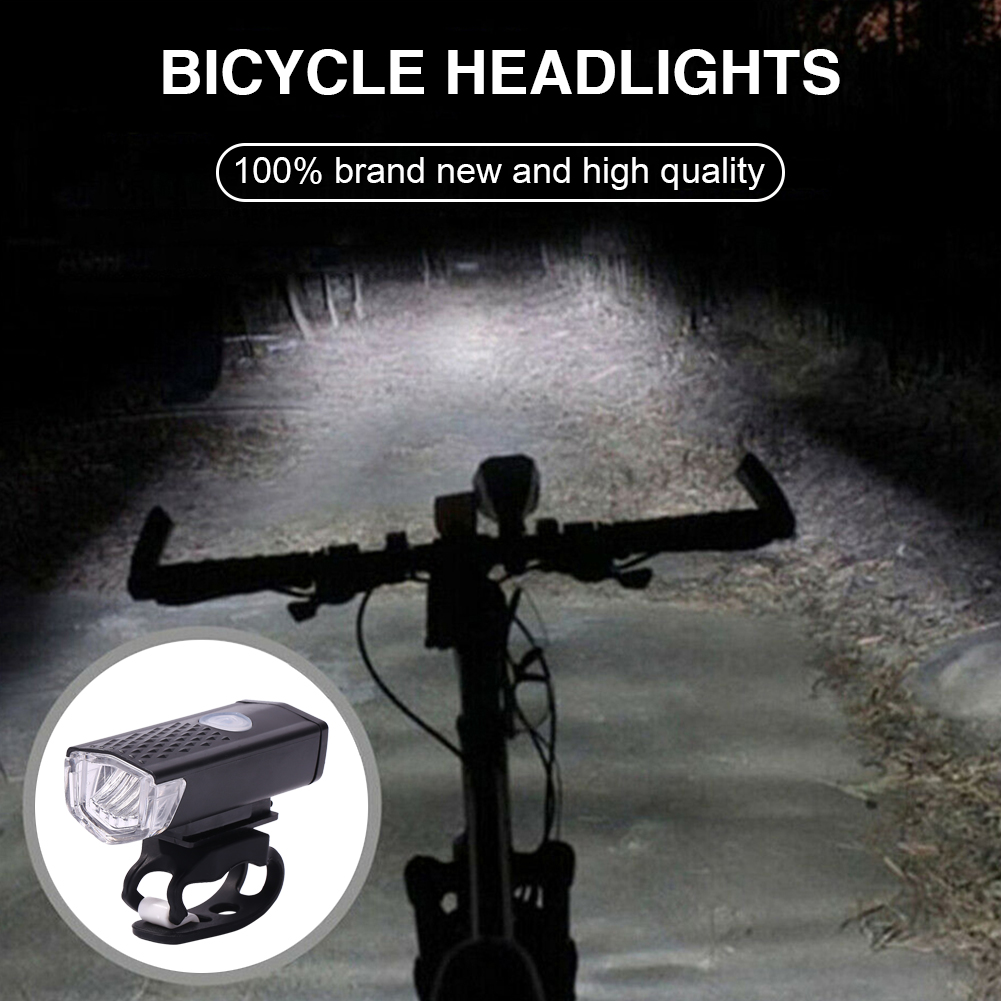 BIKIGHTBicycleLightSet300lm3ModesBikeHeadlightFrontLamp4ModesSafetyWarningTaillightUSBRechargeableWa-1877257-3