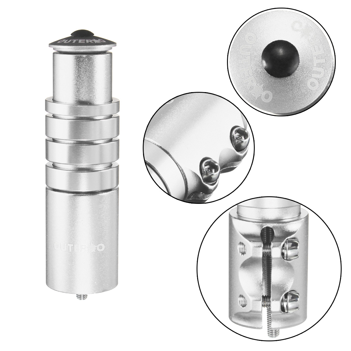 BIKIGHTBicycleMTBBikeHandlebarForkStemRiserRiseUpExtenderHeadUpAdaptor-1146202-3