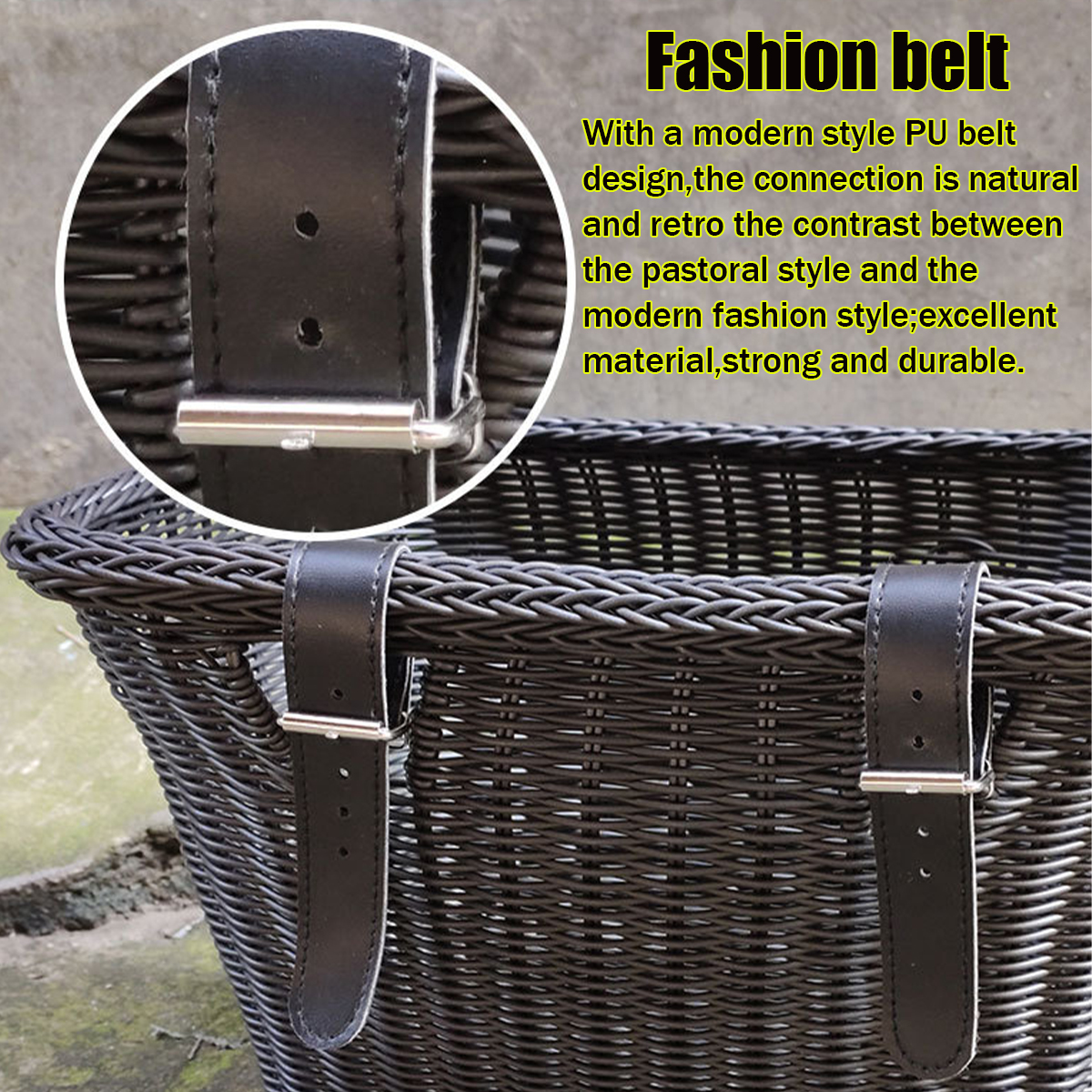 BIKIGHTBikeFrontBasketSoftDetachableHangingBikeBasketFrontHandlebarBagOutdoorCycling-1813388-2
