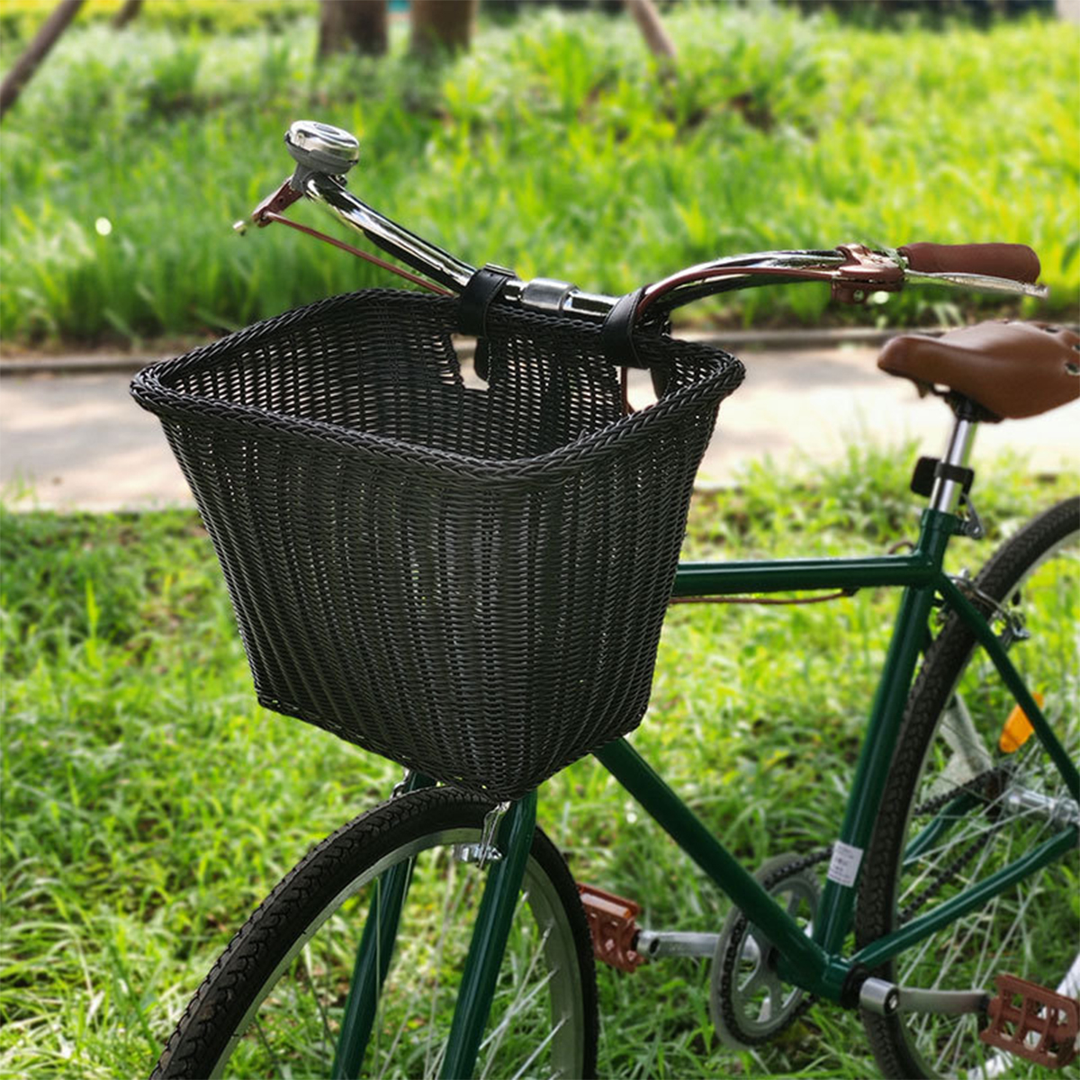 BIKIGHTBikeFrontBasketSoftDetachableHangingBikeBasketFrontHandlebarBagOutdoorCycling-1813388-11