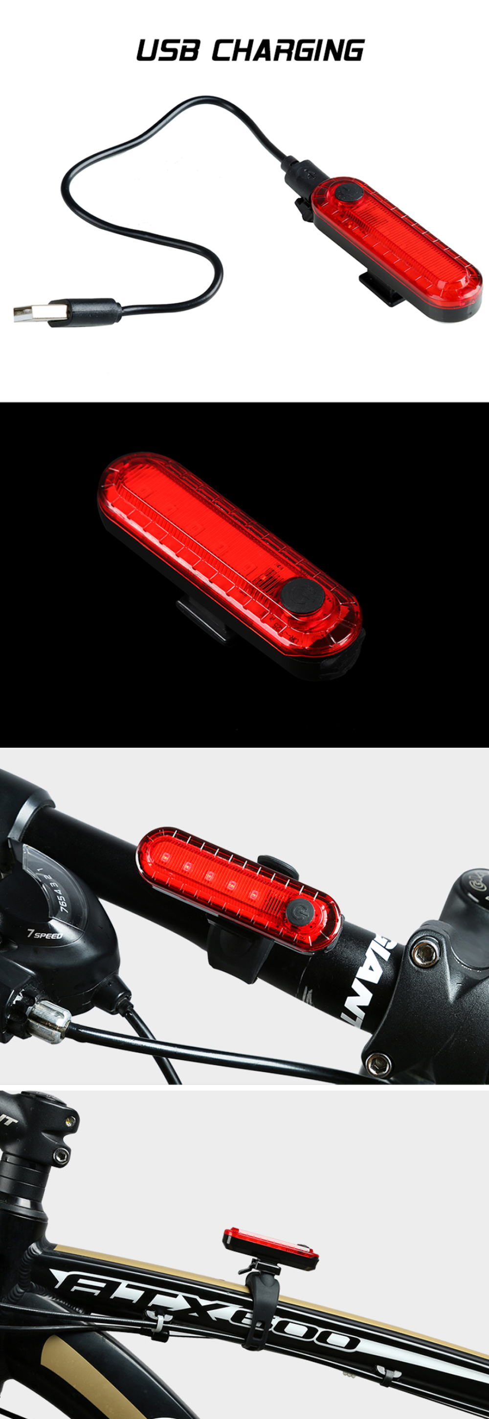 BIKIGHTBikeLightSet3-in-1350LMHeadlightSpeedMeterHornwith4ModesTaillightBicycleWarningLight-1898222-5