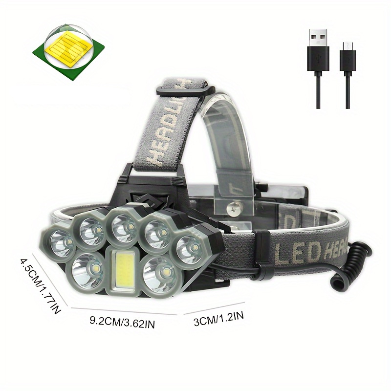 BIKIGHTLEDRechargeableHeadlampSuperBrightLED6ModesWaterproofLightweightHeadlampforCampingOutdoorSpor-2015550-10