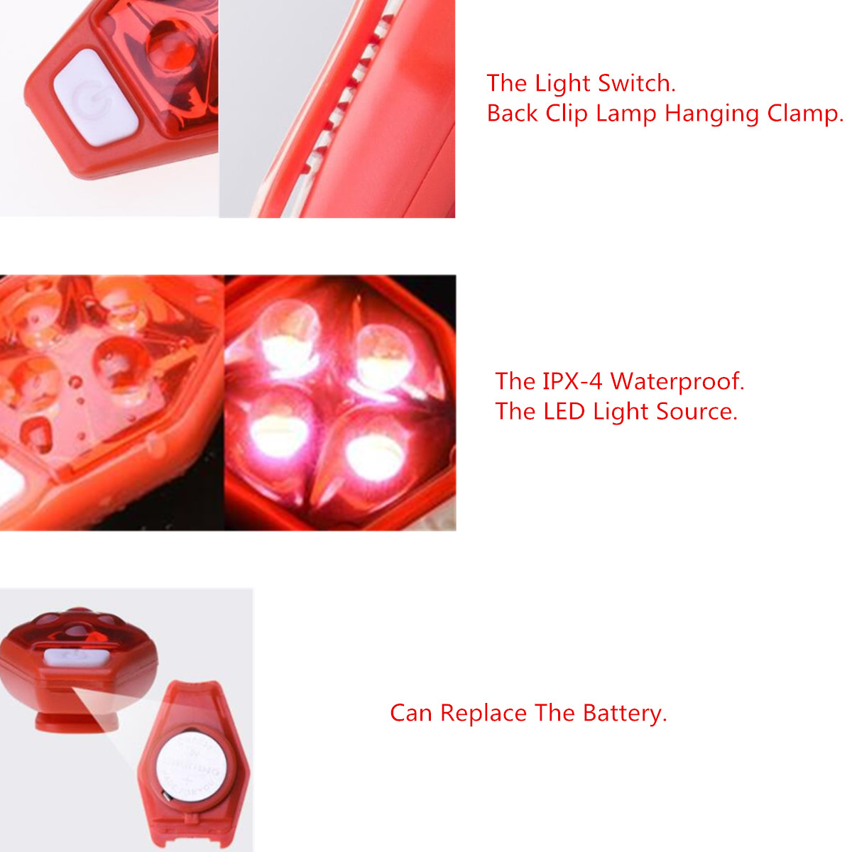 BIKIGHTMulti-functionalOutdoorRidingTailLightIPX4WoopowerRunningArmLightWarningLight-1228627-2