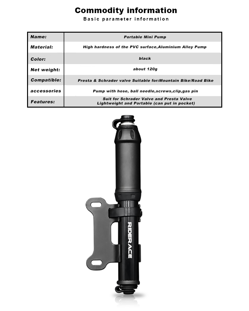 BicyclePumpPortableBikeMiniHandAirPumpForRoadCyclingInflatorPrestaSchraderValveHosePumpsMTBCycleAcce-1980759-14