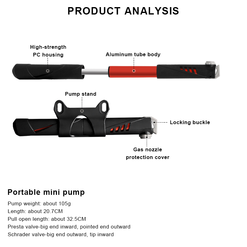 BicyclePumpPortableBikeMiniHandAirPumpForRoadCyclingInflatorPrestaSchraderValveHosePumpsMTBCycleAcce-1980759-8