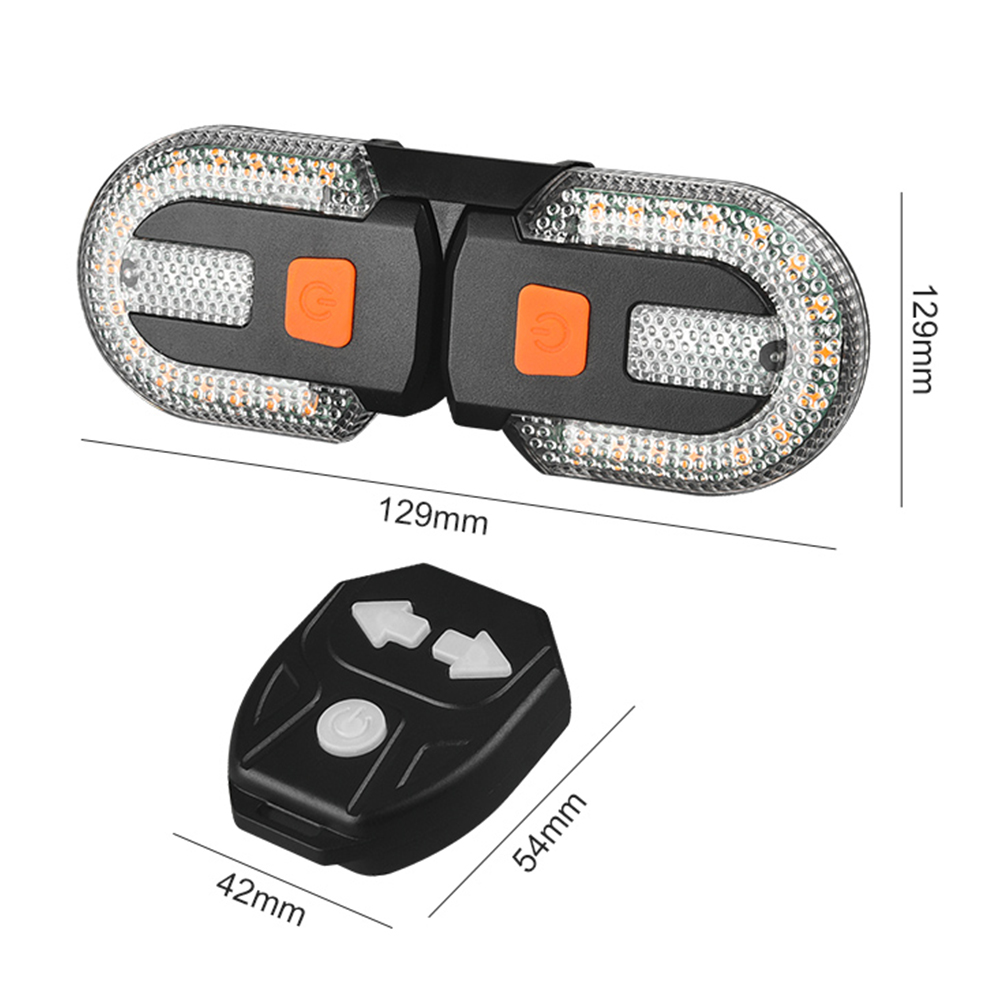 BicycleTurnSignalLightWirelessRemoteControlBikeTaillightUSBRechargeableBicycleFrontRearLightLEDBikeW-1979904-11