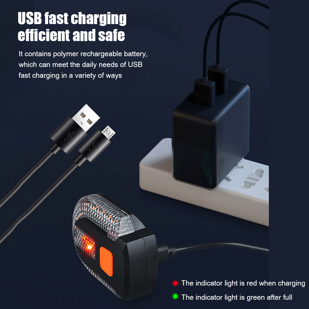 BicycleTurnSignalLightWirelessRemoteControlBikeTaillightUSBRechargeableBicycleFrontRearLightLEDBikeW-1979904-8