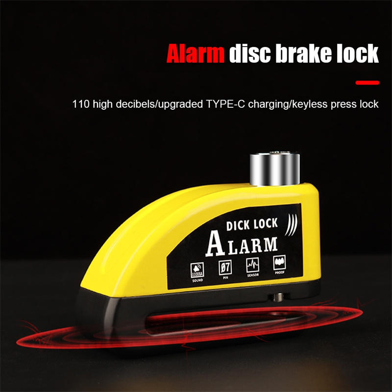 BikeAlarmDiscBrakeLockSecurityAnti-theftType-CRechargeableLargeCapacityBatteryWaterproofAluminumAllo-1996060-1