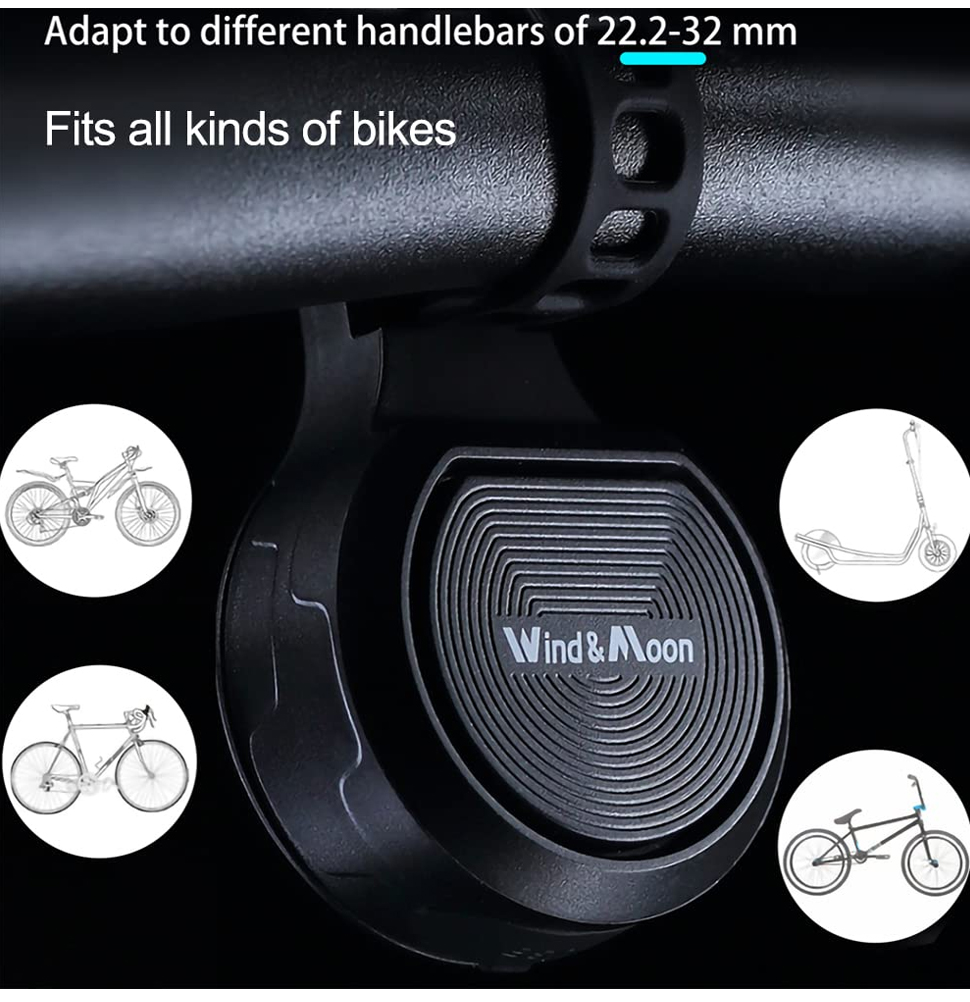 BikeBell130dBHighSoundBicycleHornIPX6WaterproofAnti-theft250mAhUSBChargeableElectricAlarmLoudHornfor-1997354-8