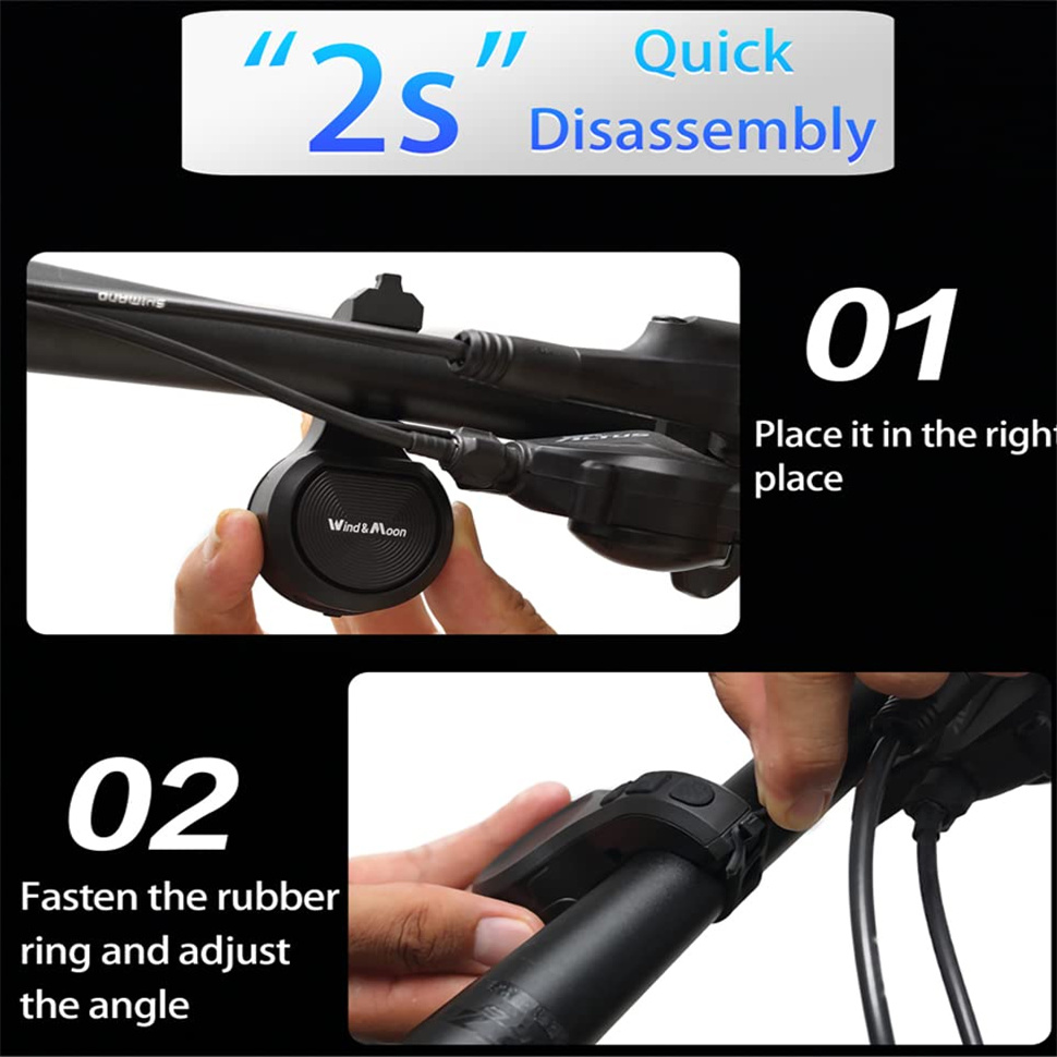 BikeBell130dBHighSoundBicycleHornIPX6WaterproofAnti-theft250mAhUSBChargeableElectricAlarmLoudHornfor-1997354-9