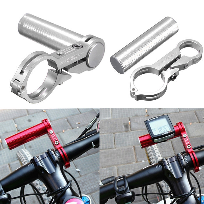 BikeHandlebarExtendedBracketBikeHeadlightMountBarFlashlightSupportRackAlloyFiberStand-1809996-1