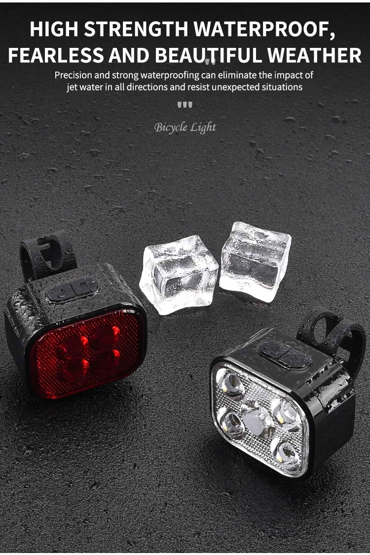 BikeHeadlight1000mAhBattery4LightModesType-CUSBChargingWaterproofLightweightFrontLightTaillightforNi-2003522-15