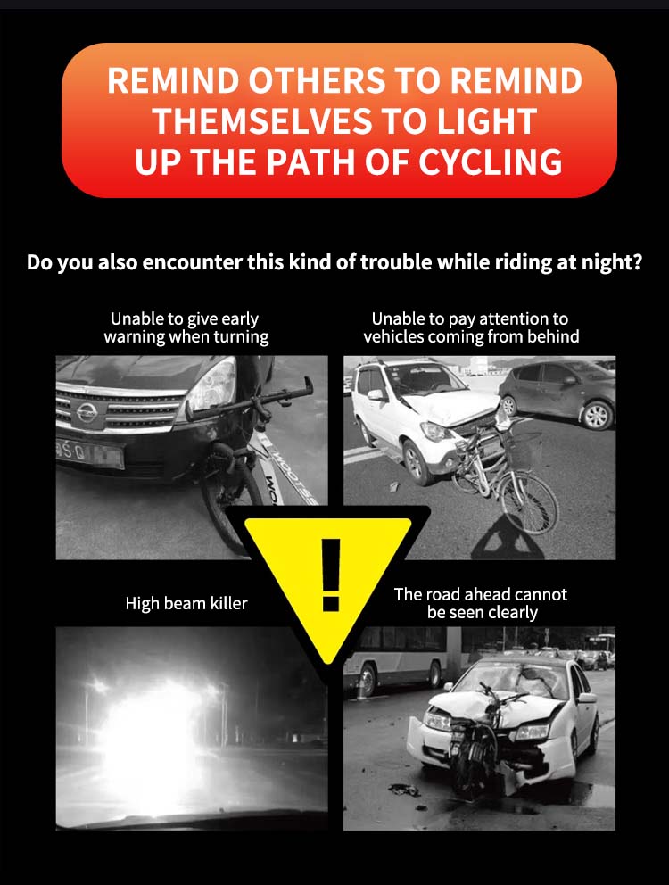 BikeHeadlight1000mAhBattery4LightModesType-CUSBChargingWaterproofLightweightFrontLightTaillightforNi-2003522-3