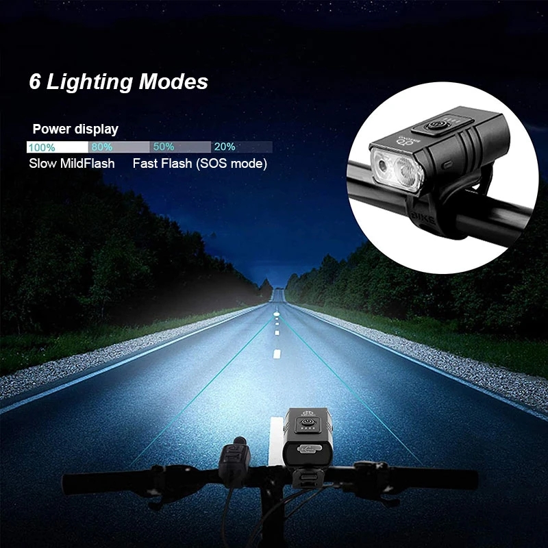 BikeLightSet1000LMBrightBicycleFrontLightwithSmartTaillightUSBRechargeableMTBMountainBicycleHeadligh-1980957-4