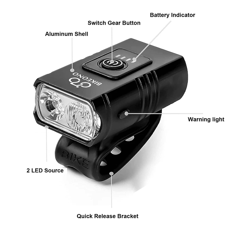 BikeLightSet1000LMBrightBicycleFrontLightwithSmartTaillightUSBRechargeableMTBMountainBicycleHeadligh-1980957-10