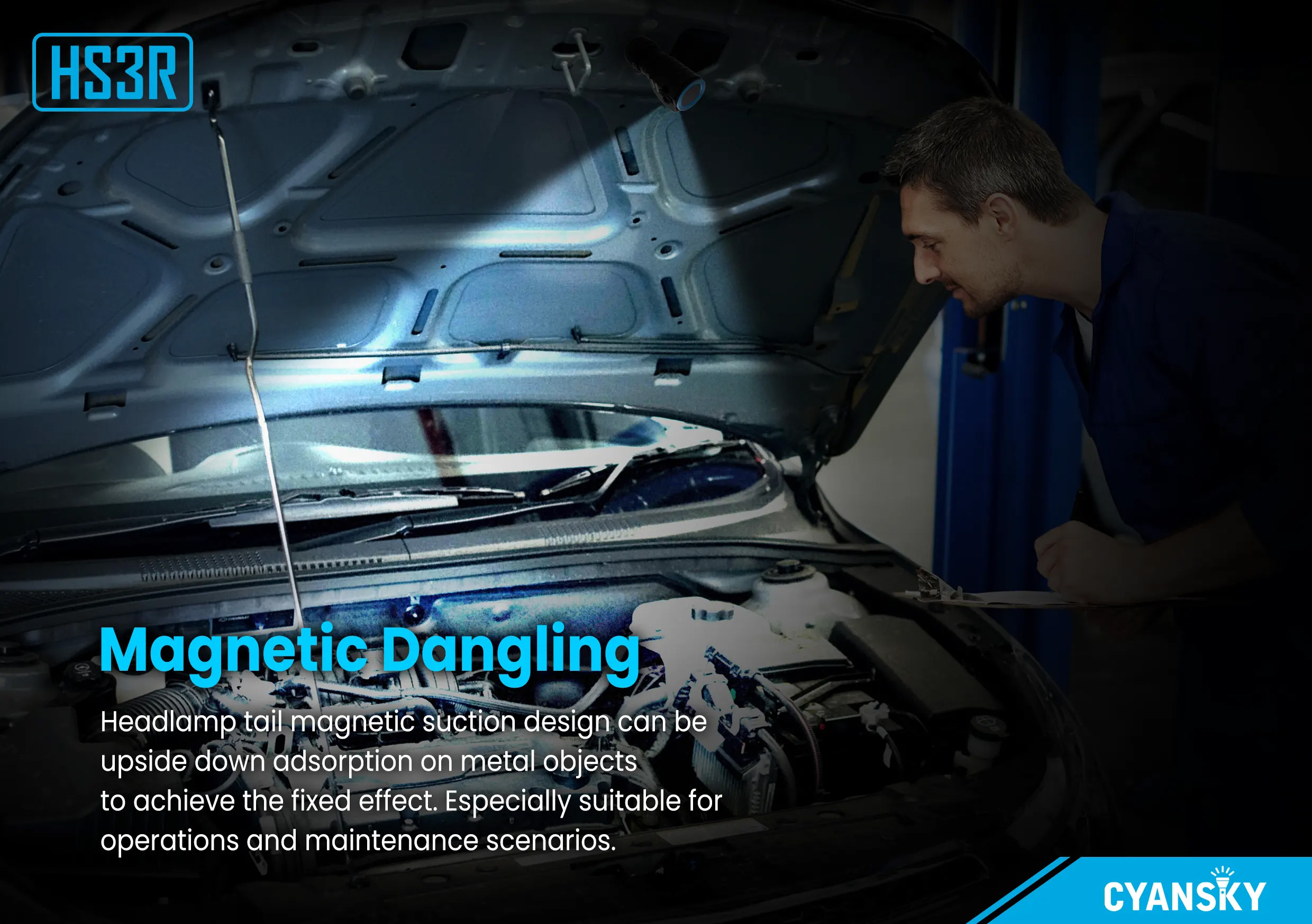 CYANSKYHS3R1100lmMiniL-ShapedMultifunctionalRechargeableHeadlampwithRedLightLightweightUSB-CRecharge-1999382-7