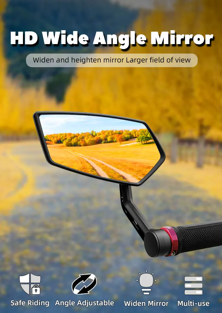 DRCKHROSRM-12EBicycleMirrorSetWideRangeHigh-DefinitionRearViewMirrorCyclingAdjustableBikeMirrorforE-2012356-1