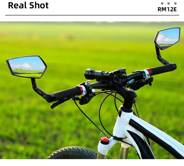 DRCKHROSRM-12EBicycleMirrorSetWideRangeHigh-DefinitionRearViewMirrorCyclingAdjustableBikeMirrorforE-2012356-8