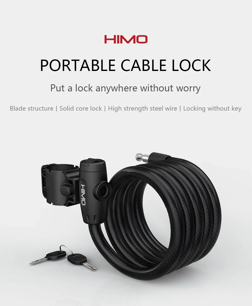 HIMOL150PortableFoldingCableLockElectricBicycleLockstitchAnti-theftWheelBikeLockingTool-2012761-1