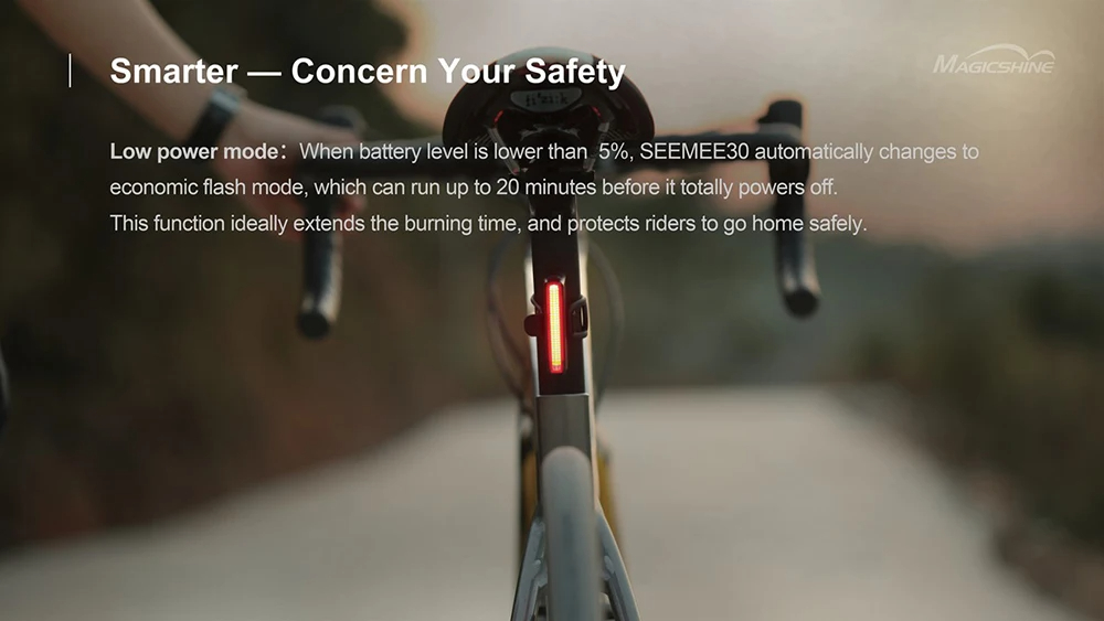 MAGICSHINESEEMEE30SmartBikeTaillight7LightModesBuilt-inLight-sensingSystemIPX6WaterproofUSBChargeabl-2008290-8