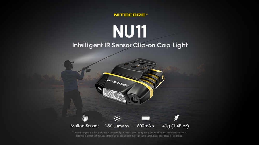 NITECORENU11OutdoorIntelligentMotionSensorHatClipHeadlampforNightFishingwithLongBatteryLifeandSuperB-1998065-2