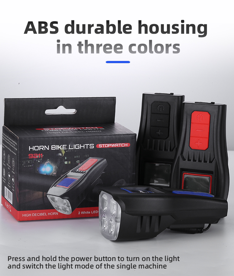 New3in1300LmBrightnessBikeHeadlight1500mAhBatteryWaterproof4LightModesSmartSpeedometerwith120dbHornf-1997356-11