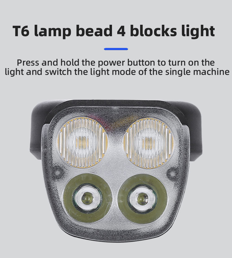 New3in1300LmBrightnessBikeHeadlight1500mAhBatteryWaterproof4LightModesSmartSpeedometerwith120dbHornf-1997356-4