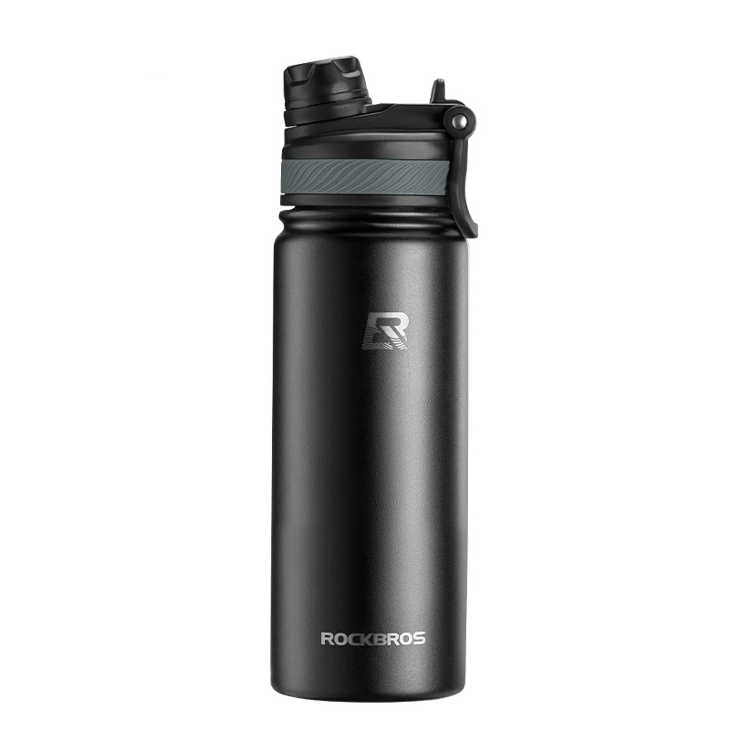 ROCKBROS550mlThermalWaterBottleSportsWaterBottleNonSlip304StainlessSteelColdAndHotThermoCupCyclingHi-2013421-17