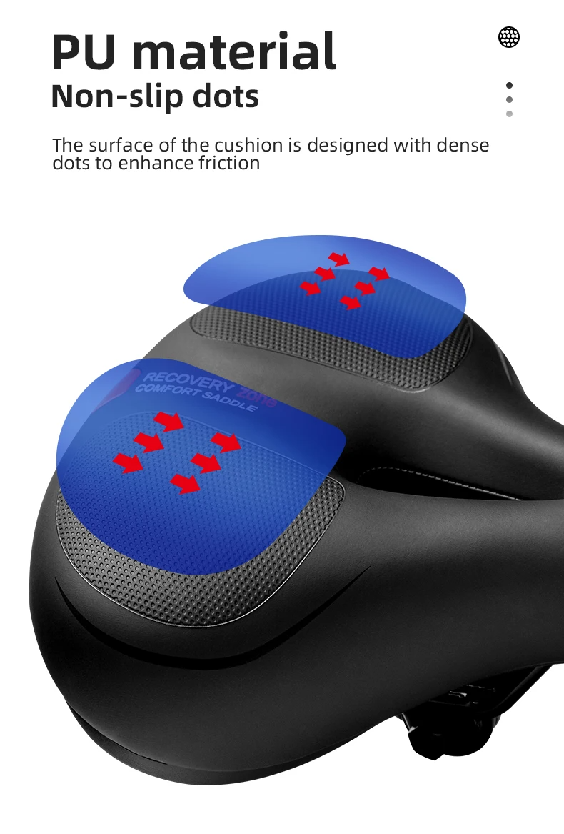 ROCKBROSUniversalMountainBikeSaddlePUMaterialBrightReflectiveComfortableCushionShockAbsorbingThicken-2005939-6