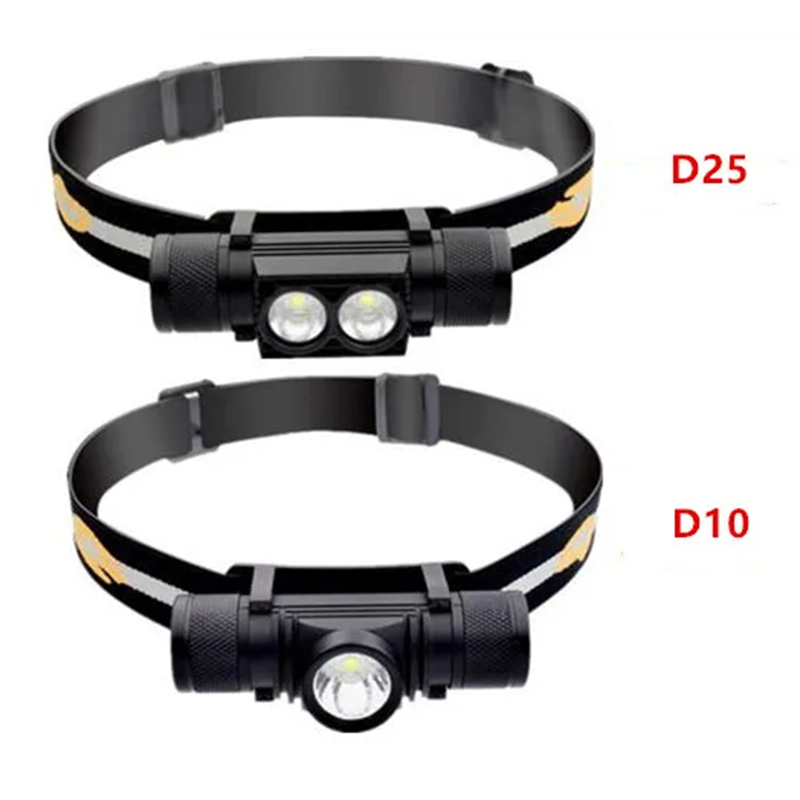 SEEKNITED10H25C1100LMLEDHeadlightMiniWhiteLightHeadTorchUSBChargerwith18650BatteryHeadlampCampingFla-2003701-1