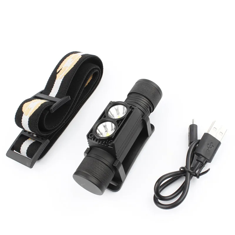 SEEKNITED10H25C1100LMLEDHeadlightMiniWhiteLightHeadTorchUSBChargerwith18650BatteryHeadlampCampingFla-2003701-14