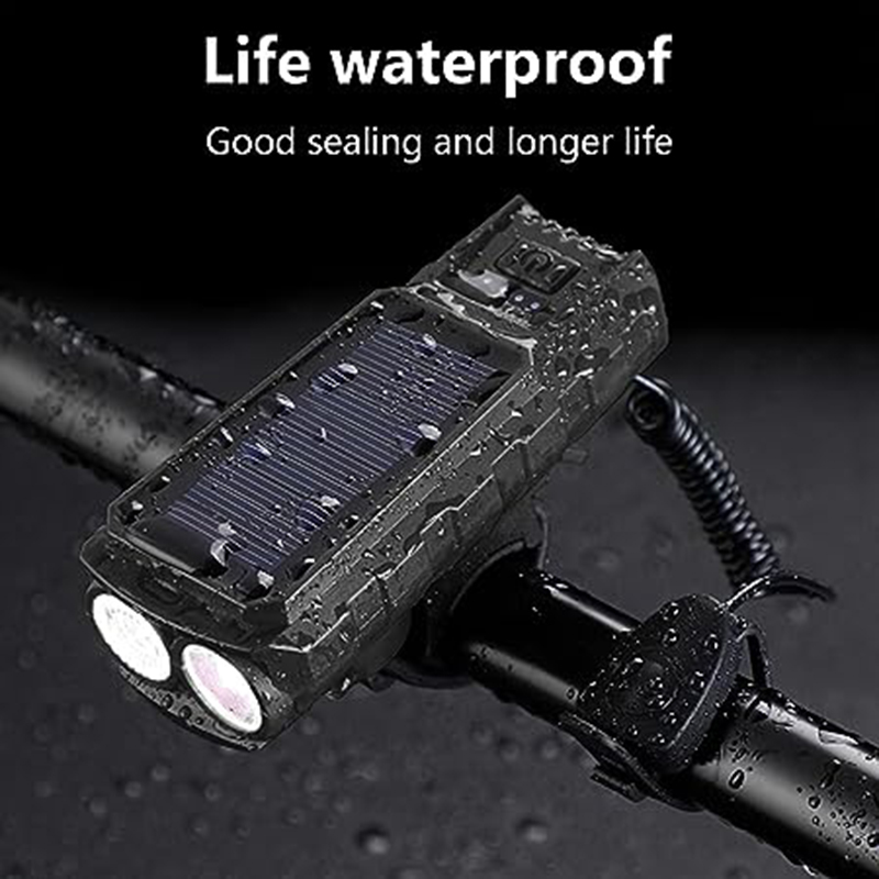 SolarChargingBikeHeadlight400LmBrightness200mDistanceRange2000mAhBatteryWaterproof3LightModesWarning-1996076-4