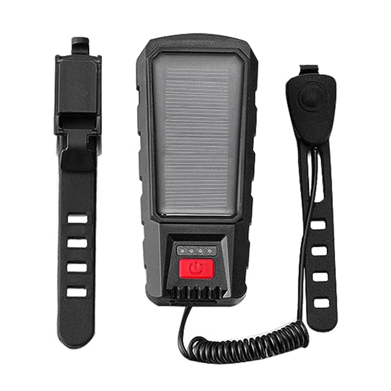 SolarChargingBikeHeadlight400LmBrightness200mDistanceRange2000mAhBatteryWaterproof3LightModesWarning-1996076-7