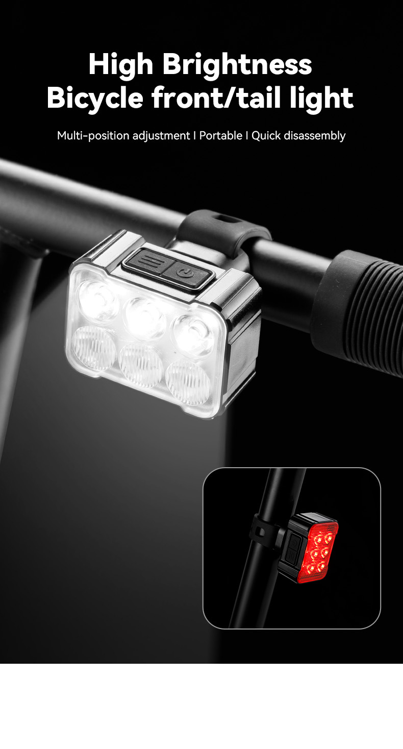 USBRechargeableBicycleLight4-6LampBeadsType-CChargingCyclingFlashlightForBikeLanternMTBHeadlightTail-1987256-2
