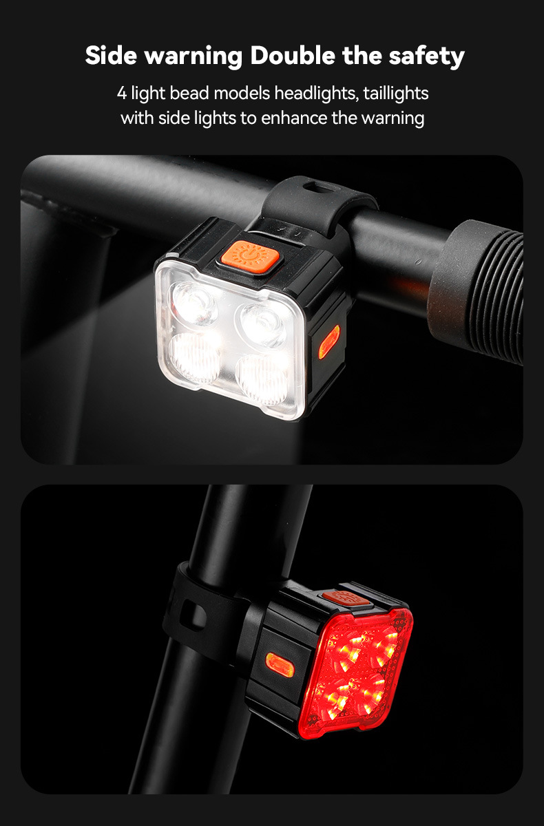 USBRechargeableBicycleLight4-6LampBeadsType-CChargingCyclingFlashlightForBikeLanternMTBHeadlightTail-1987256-6