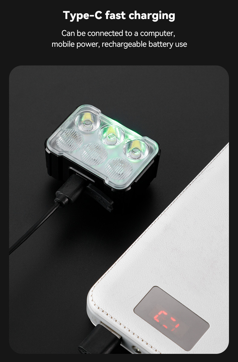 USBRechargeableBicycleLight4-6LampBeadsType-CChargingCyclingFlashlightForBikeLanternMTBHeadlightTail-1987256-8