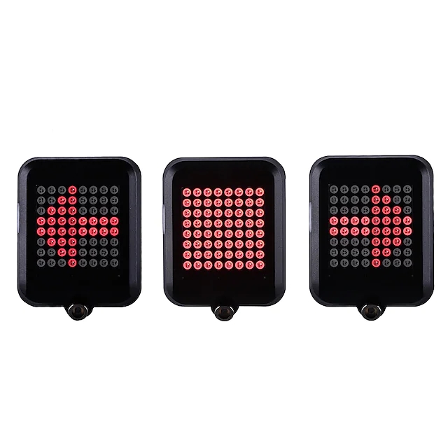 USBRechargeableBikeTailLightSmartBicycleTurnSignalLightswith80Lumens64LEDLightBeadsPortableBrakeLigh-1979691-3