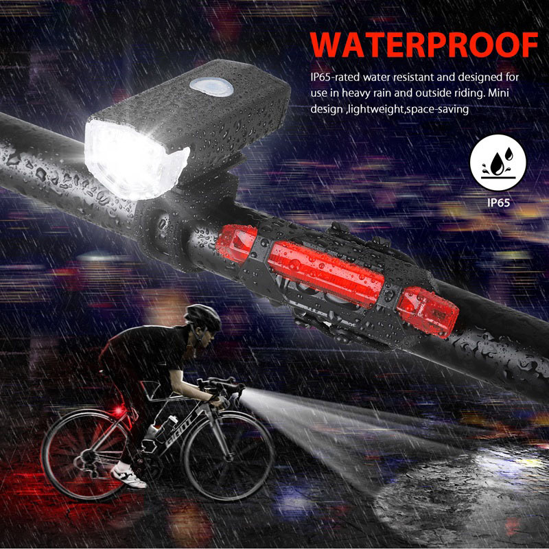 USBRechargeableLEDBikeHeadlightTaillightSetRainproofCyclingFrontBackHeadlightLampBicycleWarningLight-1979894-4