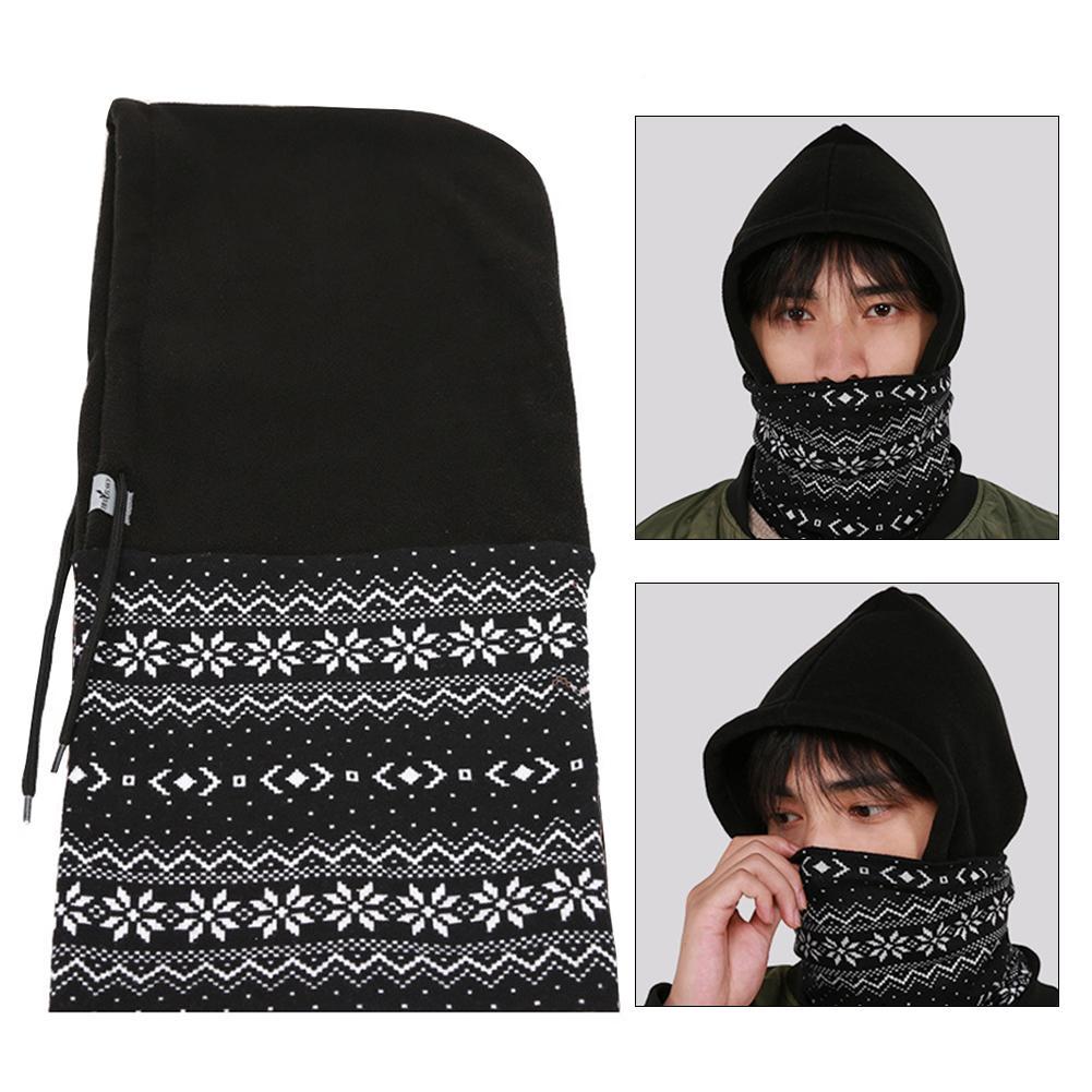 UnisexNeckHoodFleeceHatWinterWarmBalaclavaHelmetWindproofNeckGaiterFaceMaskHeadScarf-1885768-3