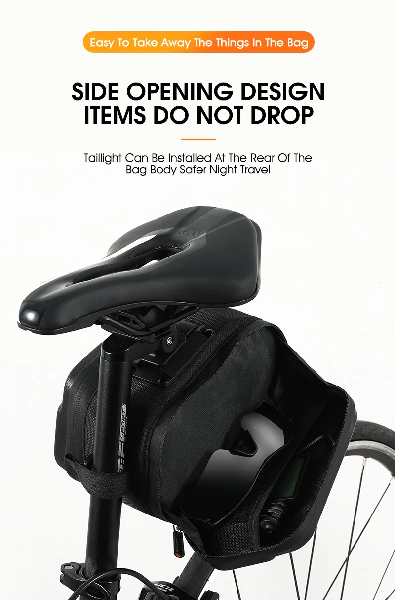 WESTBIKING27LLargeCapacityWaterproofBikeBagHardShellMTBRoadBikeUnderSeatToolBagQuickReleaseSaddlebag-2009483-9